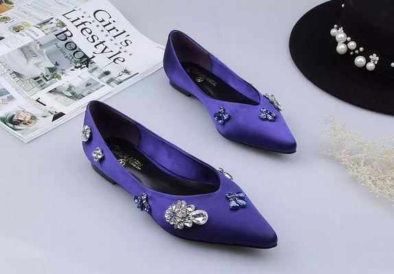 CHANEL Shallow mouth flat shoes Women--010